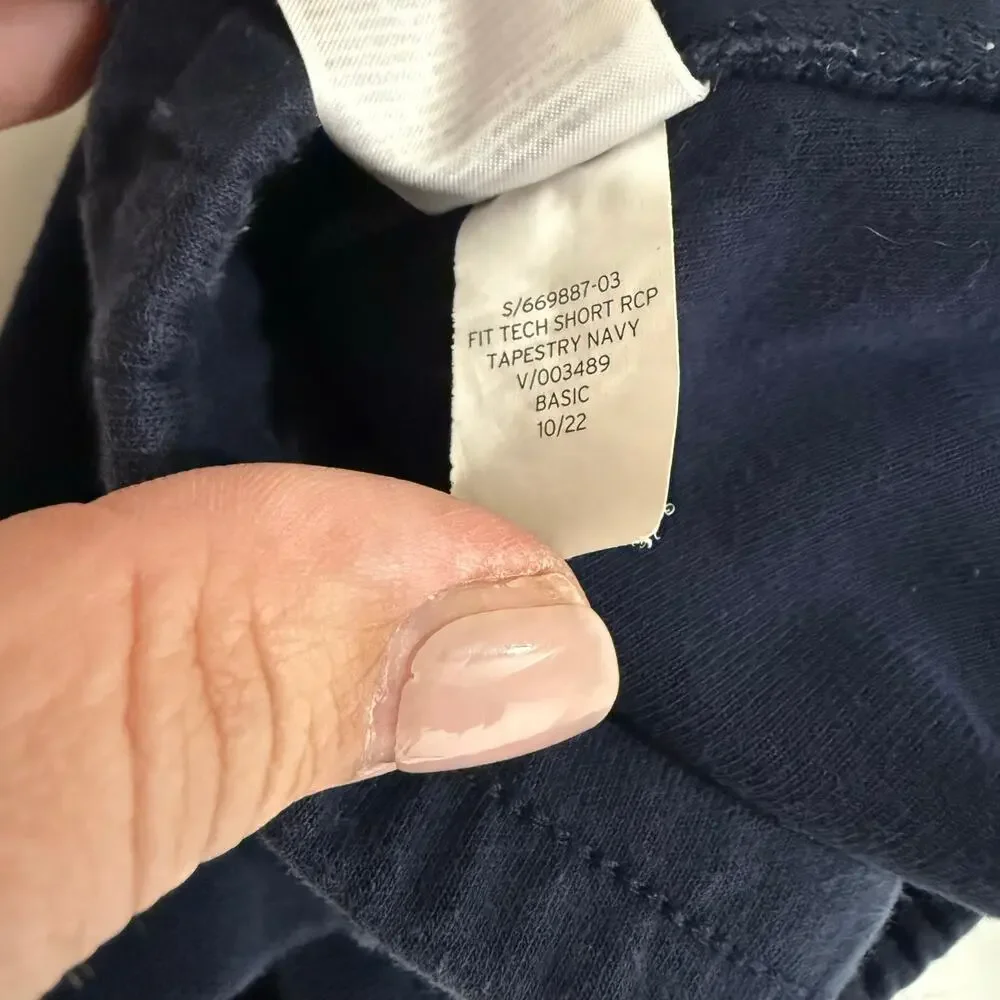 Gap GapFit Navy Blue Boys Tech Sweat Shorts Sweatshorts S Small 6 7 Boys